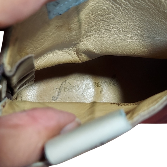 Free People Lost Trails Brown Leather Western Boots with Antique Brass Toe Caps - Picture 14 of 16